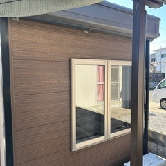 特注品　NAGAWA 約3坪スーパーハウス　エアコン付き　　出入り口屋根　セットの画像