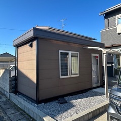 特注品　NAGAWA 約3坪スーパーハウス　エアコン付き　　出入り口屋根　セットの画像