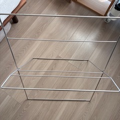 無印良品ステンレス小型室内干し折りたたみ式の画像