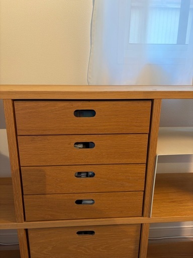 無印良品　スタッキングシェルフセット　３段×２列・オーク材