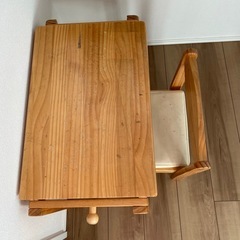 キッズデスク　チェア　セット　高さ調整の画像