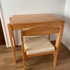 キッズデスク　チェア　セット　高さ調整の画像