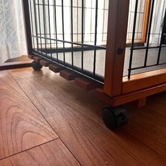 成猫用ケージ 2段 キャスター付き 中古 楽天購入の画像