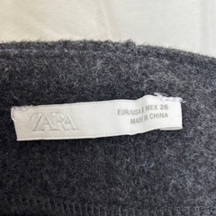 ZARA ザラ プリーツ ミニスカート Sサイズ グレーの画像