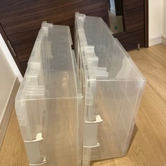 ベッド下収納ボックス　クリアの画像