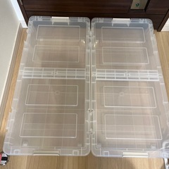 ベッド下収納ボックス　クリアの画像