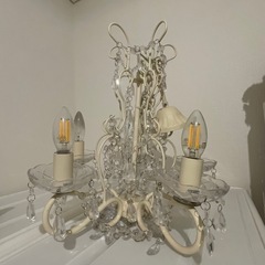 【美品】【値引き中】シャンデリア アリス 5灯 クリーム【定価14600円】の画像