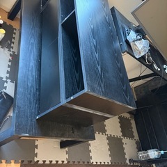 収納付きテレビ台＋机の画像