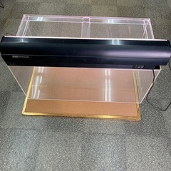 大型水槽　ライト付き　熱帯魚　水槽　メダカ　金魚　亀　飼育　45×90×45cmの画像