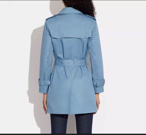 【COACH】ソリッド ミッド トレンチ　Sサイズ　シグネチャー