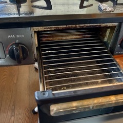 【動作良好】Rinnai 都市ガス用ガスコンロ グリル付き　3,000円 引き取り限定の画像