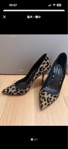 ドルチェ＆ガッバーナ - ブラックゴールドレオパード ヒールパンプス 37 23