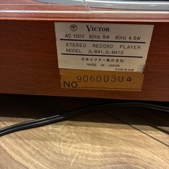※ジャンク　Victor JL-B41 JL-B41Sレコードプレーヤーの画像