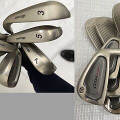 ij7154A ゴルフクラブ33本 まとめ売り ドライバー アイアン SRIXONスタンドクラブケース Callaway XXIO MIZUNO Cetus ENA Fitway Christyの画像