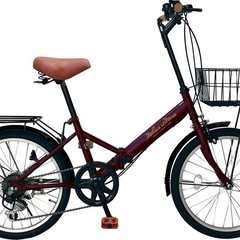 美品☆折りたたみ自転車☆の画像
