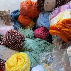 毛糸大量！の画像