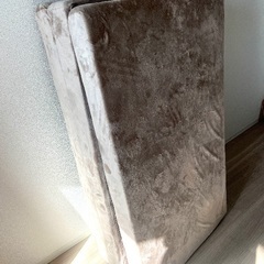 高反発三つ折りマットレス　厚さ10cm　セミダブル　グレージュの画像