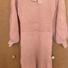 【未使用】リボンニットワンピースの画像