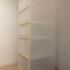 差し上げます！ 無印良品 ポリプロピレン クローゼットケース（中 ３個、大 ２個）の画像
