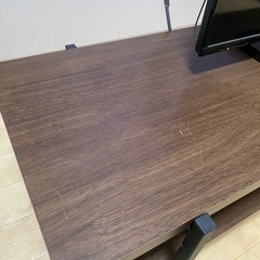 テレビテーブル(ウォルナットカラー) 0円でお譲りいたします。の画像