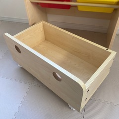 LOWYA  見せるおもちゃ収納 スリムタイプ キャスター付き コンパクト ディスプレイラック 絵本棚  LOWYAの画像