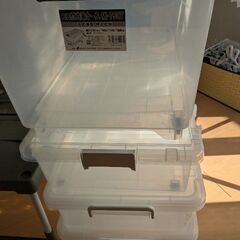 衣装ケース、ベット下収納、収納棚の画像