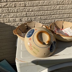 小さい土鍋2つセットの画像