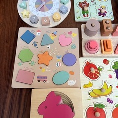 知育玩具　パズル　まとめ売りの画像