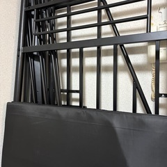 【問い合わせ多数　受付一旦停止】ロフトベッド　黒　学生　新生活　京都市　京大　同志社　の画像
