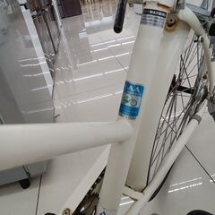 ★リユースのサカイ日立店★HJ8830 asahi 自転車 26インチ ホワイト クリーニング済み の画像