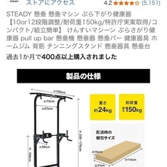 steady 懸垂セット
の画像