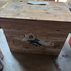 年末断捨離　木箱　バイクで使用の画像