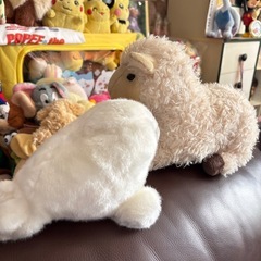 ひつじ　ゴマアザラシ　ぬいぐるみの画像