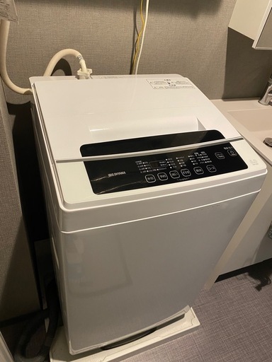 【美品】アイリスオーヤマ洗濯機/付属品完備