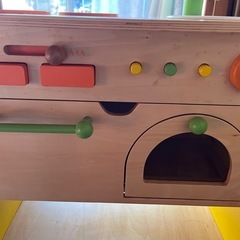 （ままごと）木のキッチンコーナーの画像