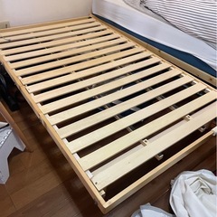 すのこ　ベッド　フレーム　セミダブル　ダブルの画像