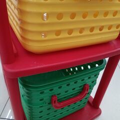 ★リユースのサカイ日立店★HJ8839  収納ボックス レッド H98×D44×W30.5 クリーニング済み の画像