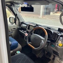 リフトアップ　DA17V  エブリィ　切り替え4WD  7万キロ台　5AGS セカンド発進　安心のダウンブラケット付車　車検令和8年9月の画像