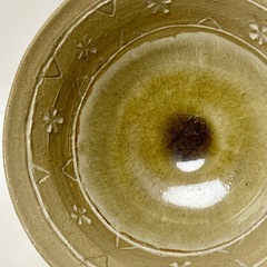 陶芸　志村睦彦　三島　中国美術　龍泉窯　茶碗　猪口　アンティーク　3点セットの画像