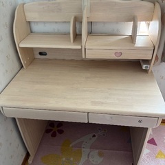 美品　コイズミ　学習デスク　女の子向けの画像