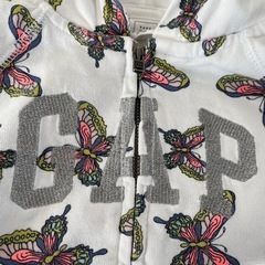 babyGAP フード付きパーカー　ジップ付き　サイズの画像