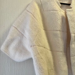 ホワイトボアジャケットショート丈の画像