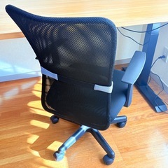 美品 山善 オフィスチェア 高さ調節可の画像