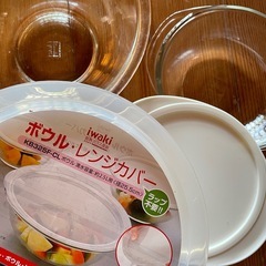 iwaki 耐熱ガラス皿・ボウル まとめて 未使用保管品の画像