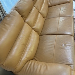 本革ソファー☆引き取り限定！の画像