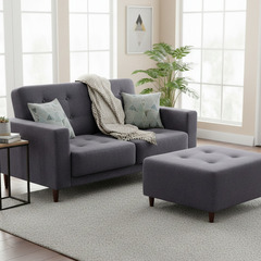 😊 😊 😊☆現金歓迎☆【美品です！急募🏃‍♂️💨】購入価格１３万円　【日本製】高級ソファ＋オットマン　セット　✨引き取り可能日を明記してください✨の画像