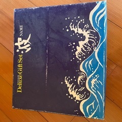 ガラスコップ＆木製コースター 6客セット（未使用・箱あり）の画像