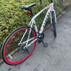 リサイクルショップどりーむ天保山店　No592 ロードバイク　状態綺麗です🎵　SIAFEI　ギア切替２×７段変速　人気のロードバイク🎵の画像