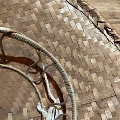 昭和レトロ　飾り　三度笠　さんどがさ　竹笠　たけがさ　編み笠の画像