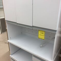 【ジャングルジャングル和歌山店】【Wa3587】レンジボード ホワイト リユースショップ リサイクルショップ 中古家具 中古家電 中古自転車 古着 冷蔵庫の画像